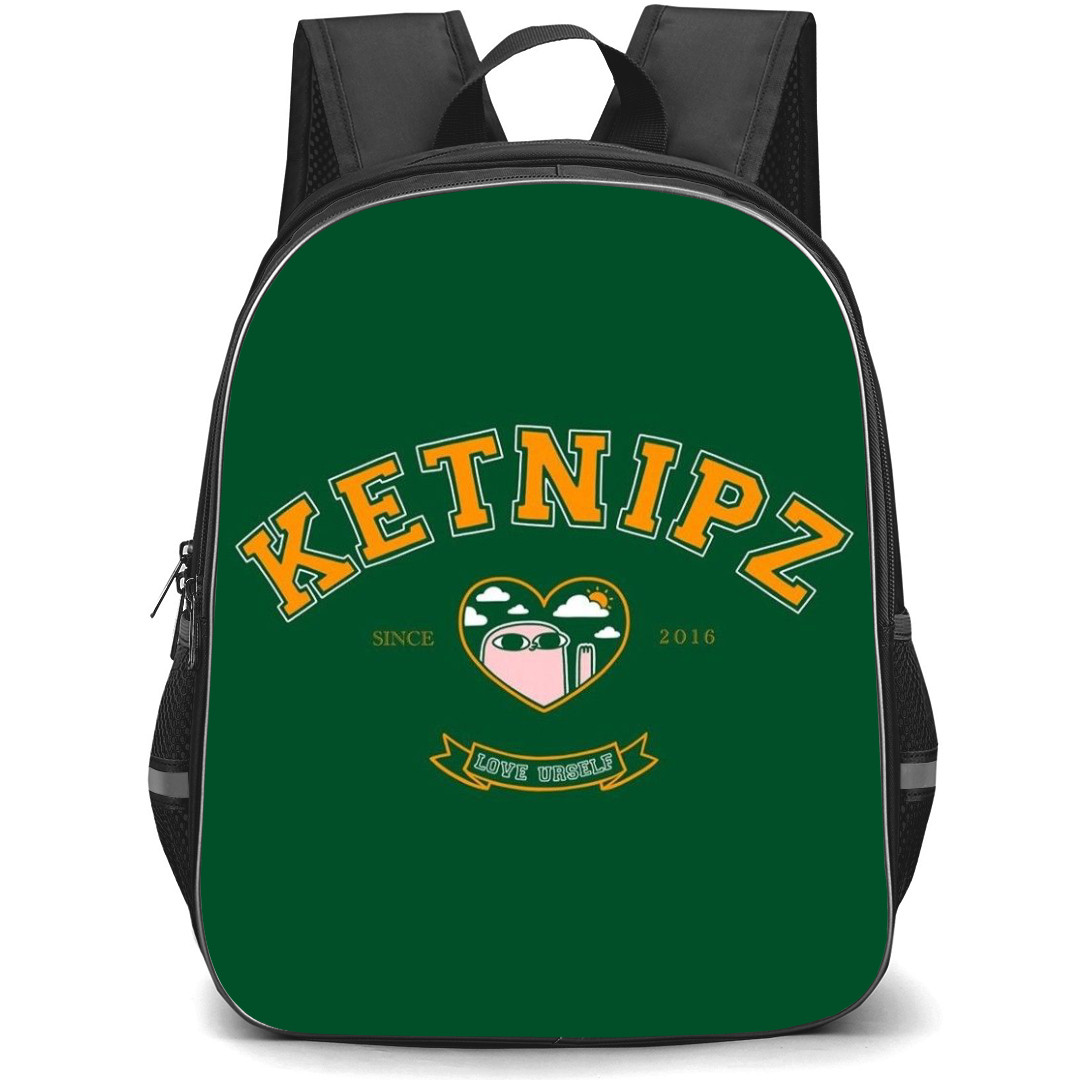 Ketnipz Backpack StudentPack - Ketnipz Logo On Green Background