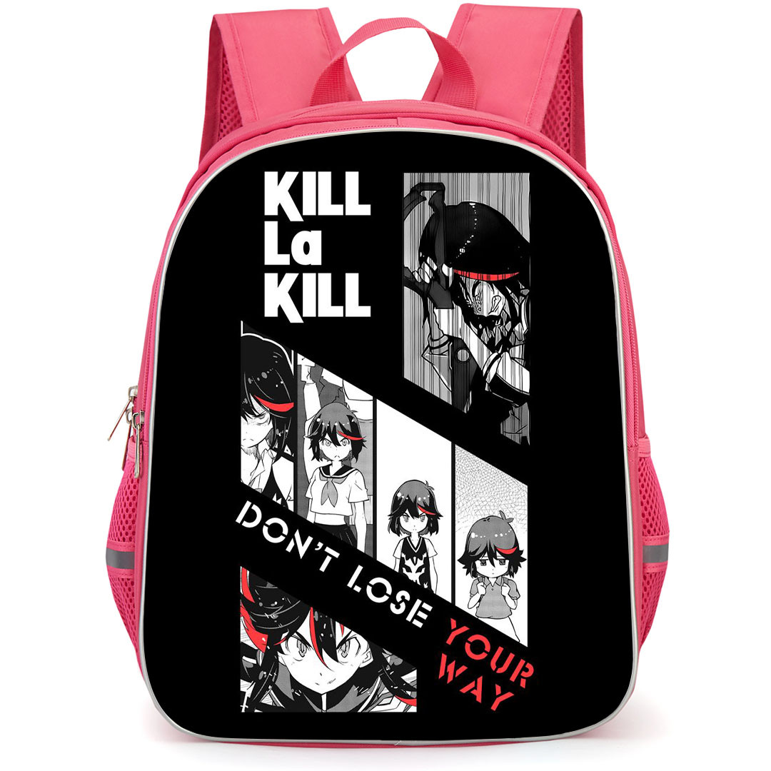Kill La Kill Ryuko Matoi Backpack StudentPack - Kill La Kill Ryuko Matoi On Different Pose On Black Background
