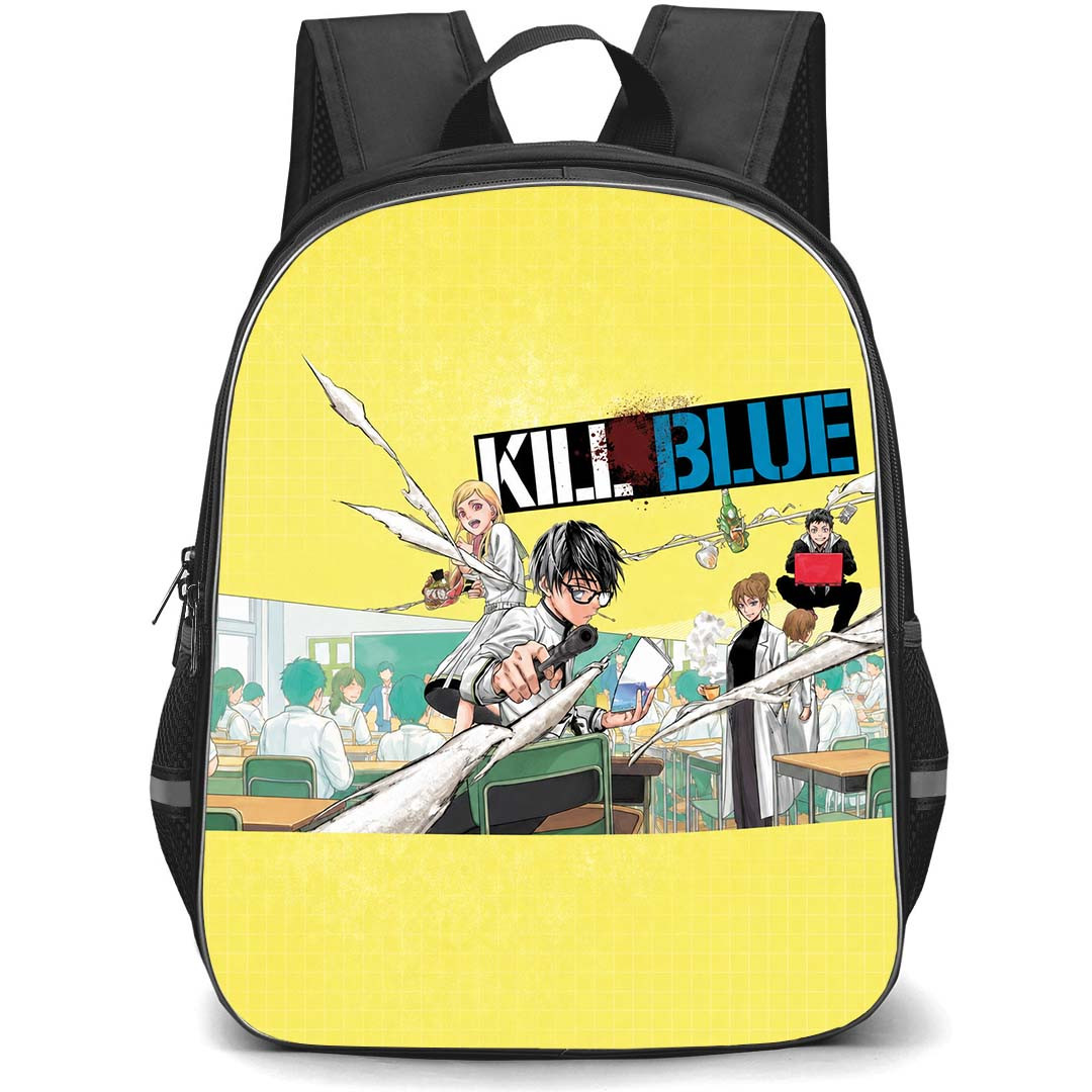 Kill Blue Backpack School Bag StudentPack - Kill Blue Characters Attack Pistol Series Poster