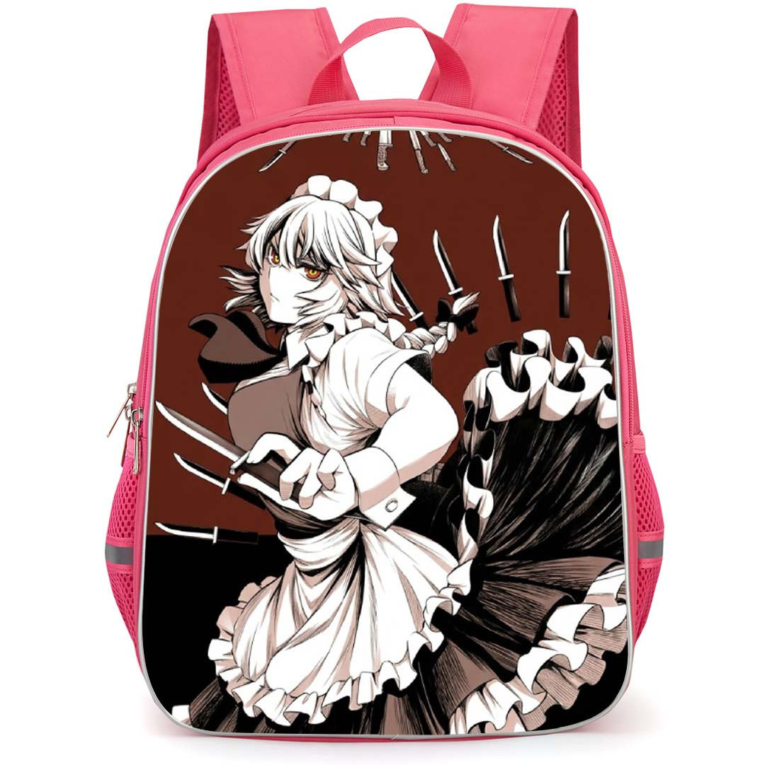 Killed Again Mr. Detective Lilithea Backpack School Bag StudentPack - Lilithea Fierce Knife Power Portrait