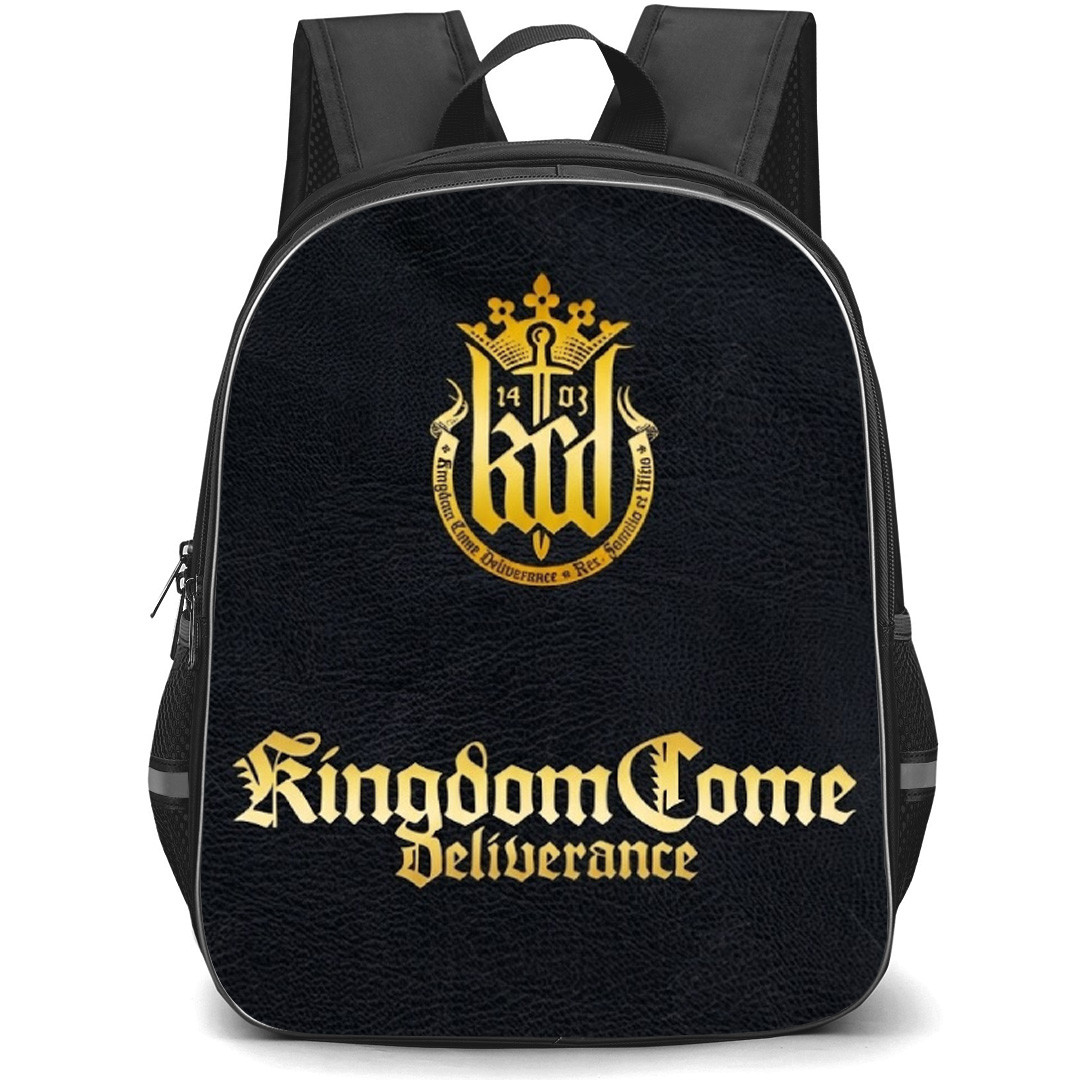 Kingdom Come Deliverance Backpack School Bag StudentPack - Kingdom Come Deliverance Game Logo Leather