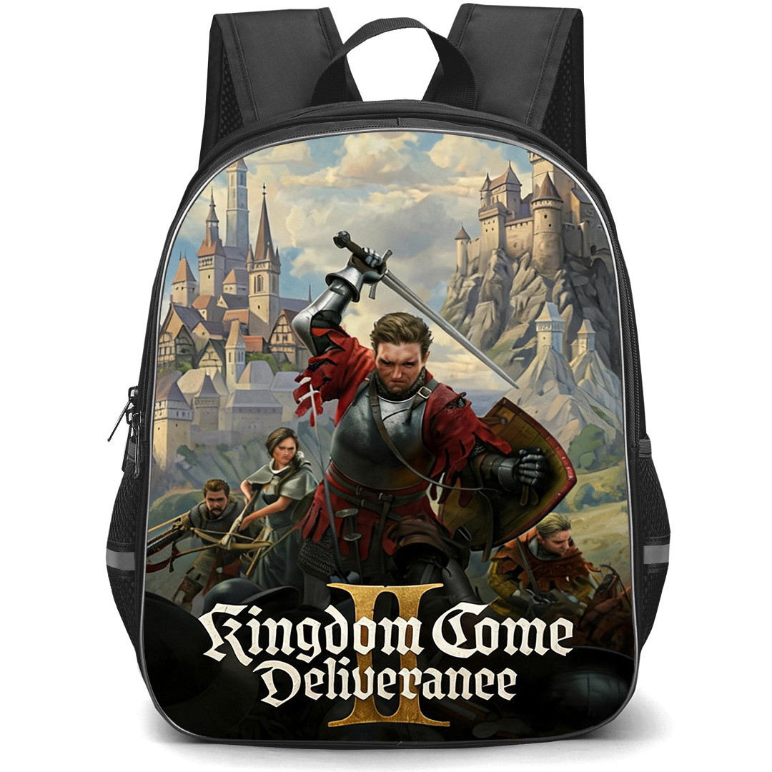 Kingdom Come Deliverance Backpack School Bag StudentPack - Kingdom Come Deliverance Knight Slash Game Poster