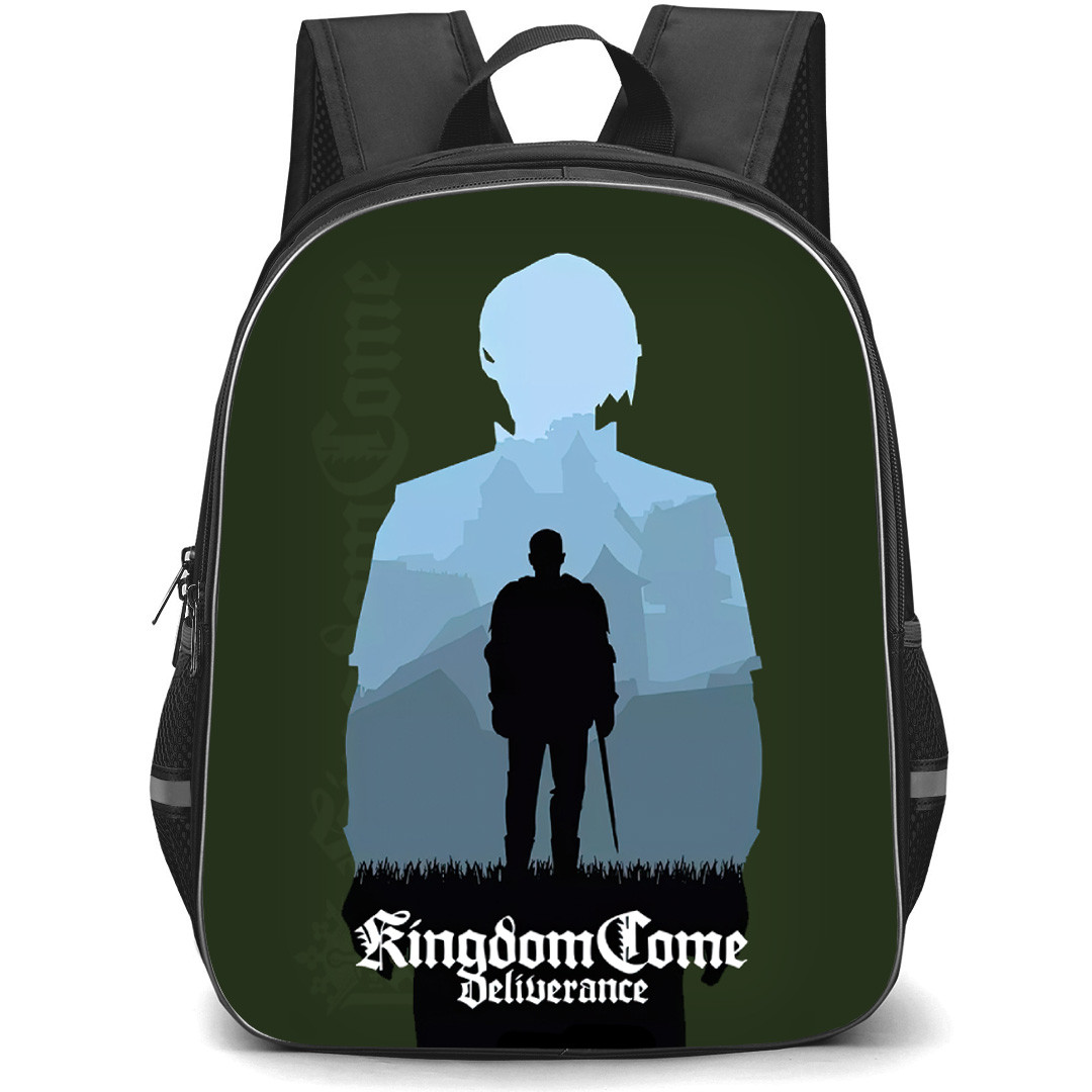 Kingdom Come Deliverance Backpack School Bag StudentPack - Kingdom Come Deliverance Silhouette Art Game Poster