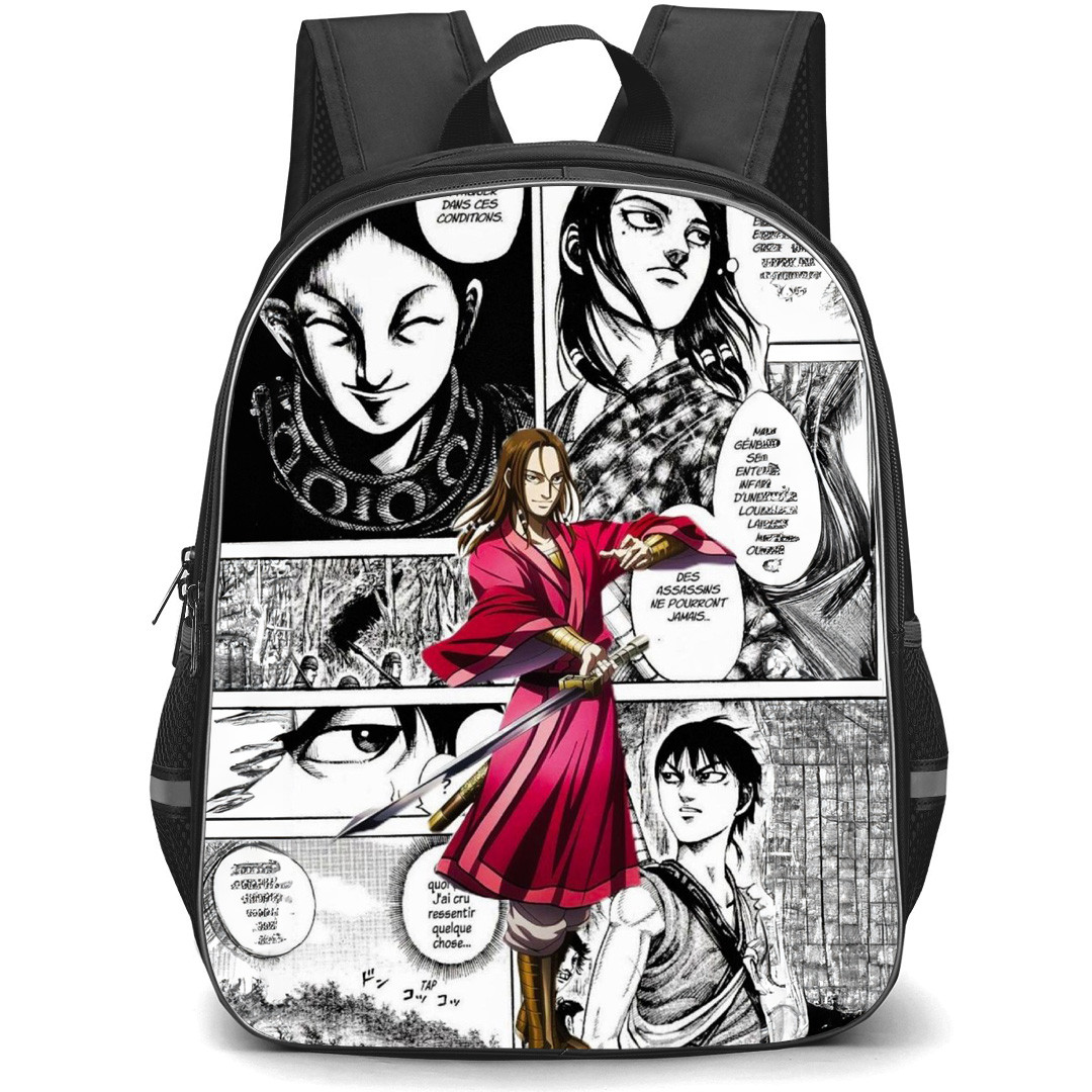Kingdom Mou Ten Backpack School Bag StudentPack - Mou Ten Fierce Portrait Comic Background