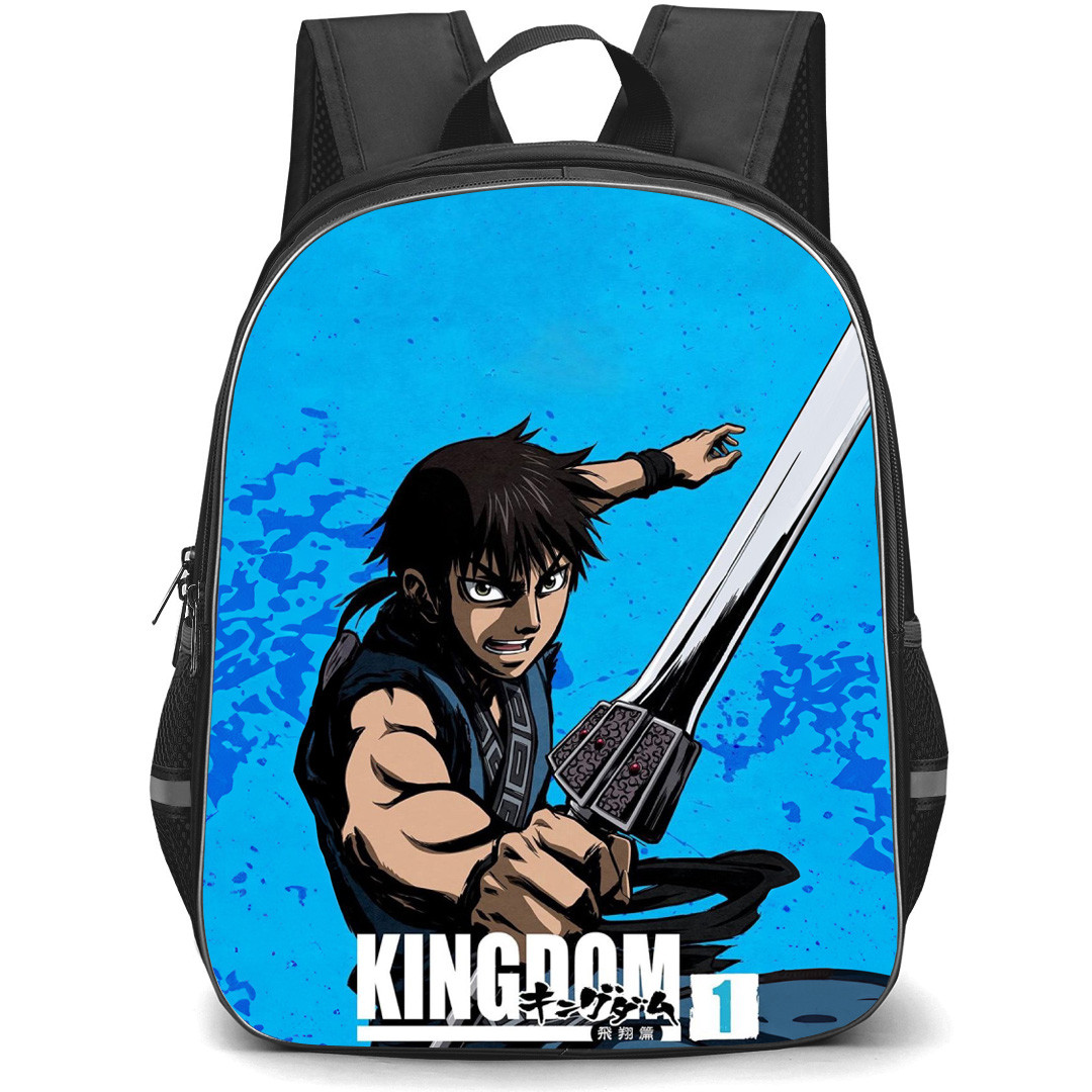 Kingdom Ri Shin Backpack School Bag StudentPack - Ri Shin Sword Fierce Portrait Series Poster