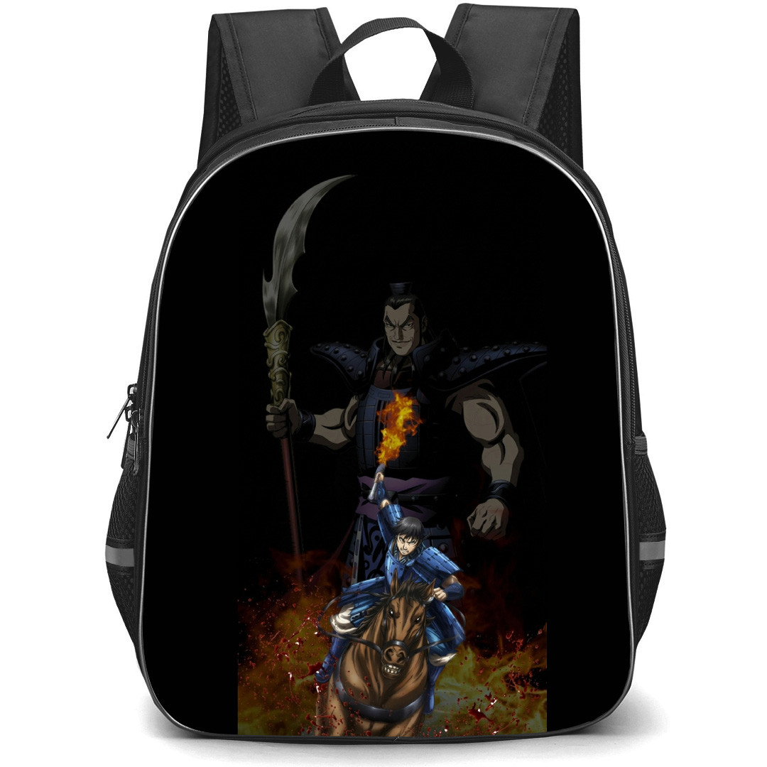 Kingdom Backpack School Bag StudentPack - Ri Shin And Ou Ki Fighting Fierce Poster