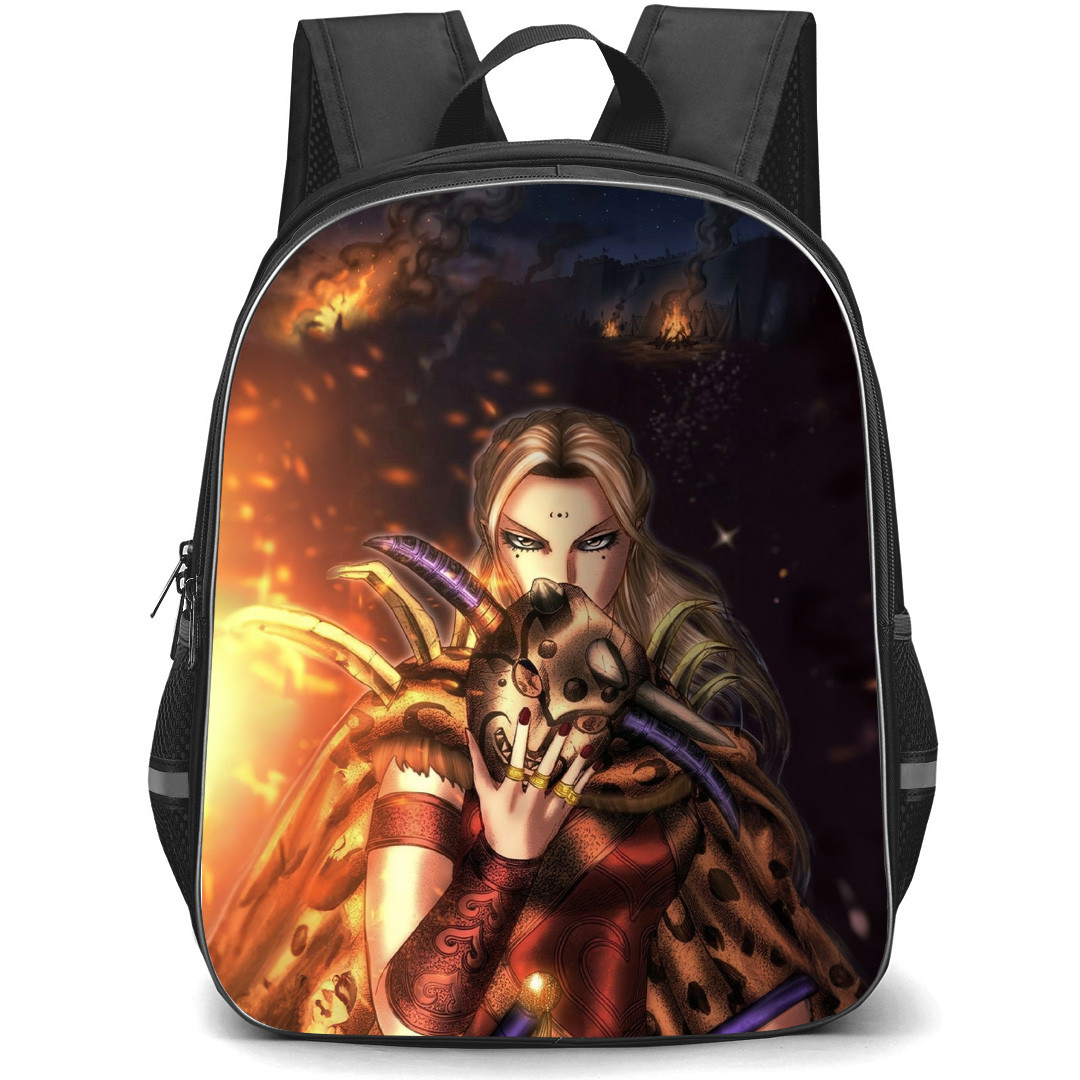Kingdom Yo Tan Wa Backpack School Bag StudentPack - Yo Tan Wa Mask Fierce Portrait