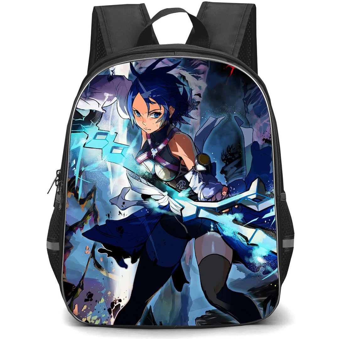 Kingdom Hearts Aqua Backpack StudentPack - Aqua Fight Pose Black Background