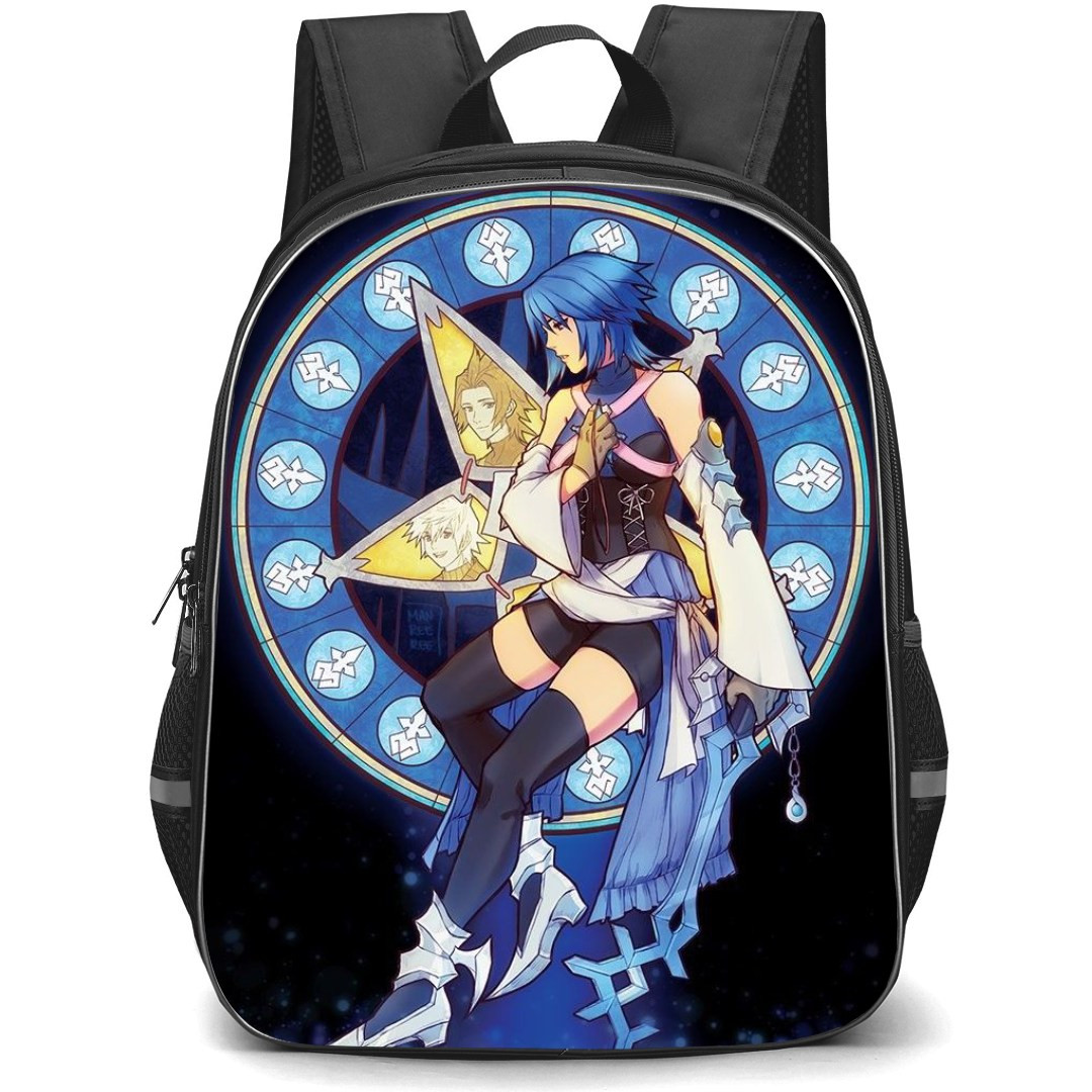 Kingdom Hearts Aqua Backpack StudentPack - Aqua Star Circle Background