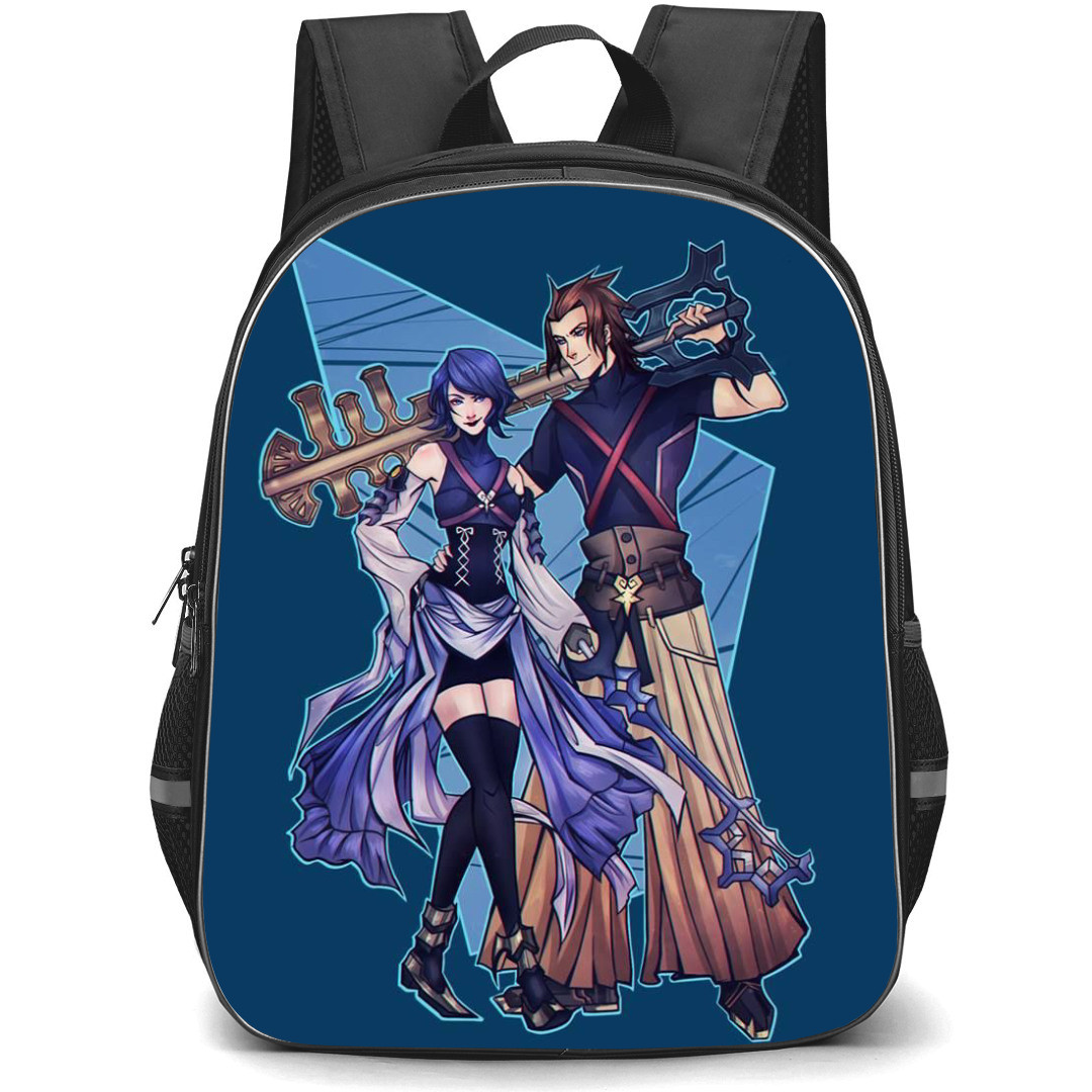 Kingdom Hearts Aqua Backpack StudentPack - Aqua Terra Holding Each Other