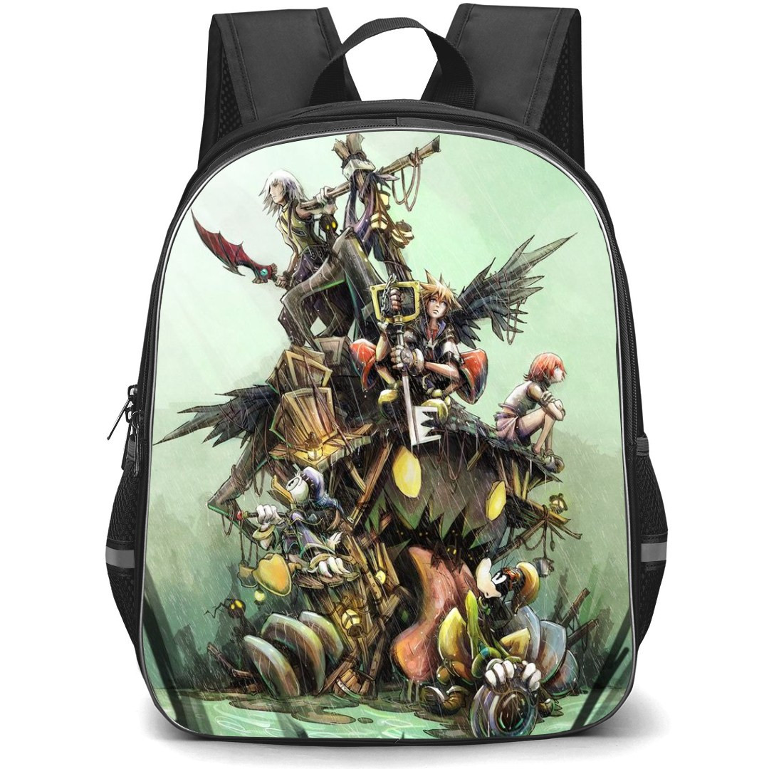 Kingdom Hearts Backpack StudentPack - Characters Under the Rain Vintage Art