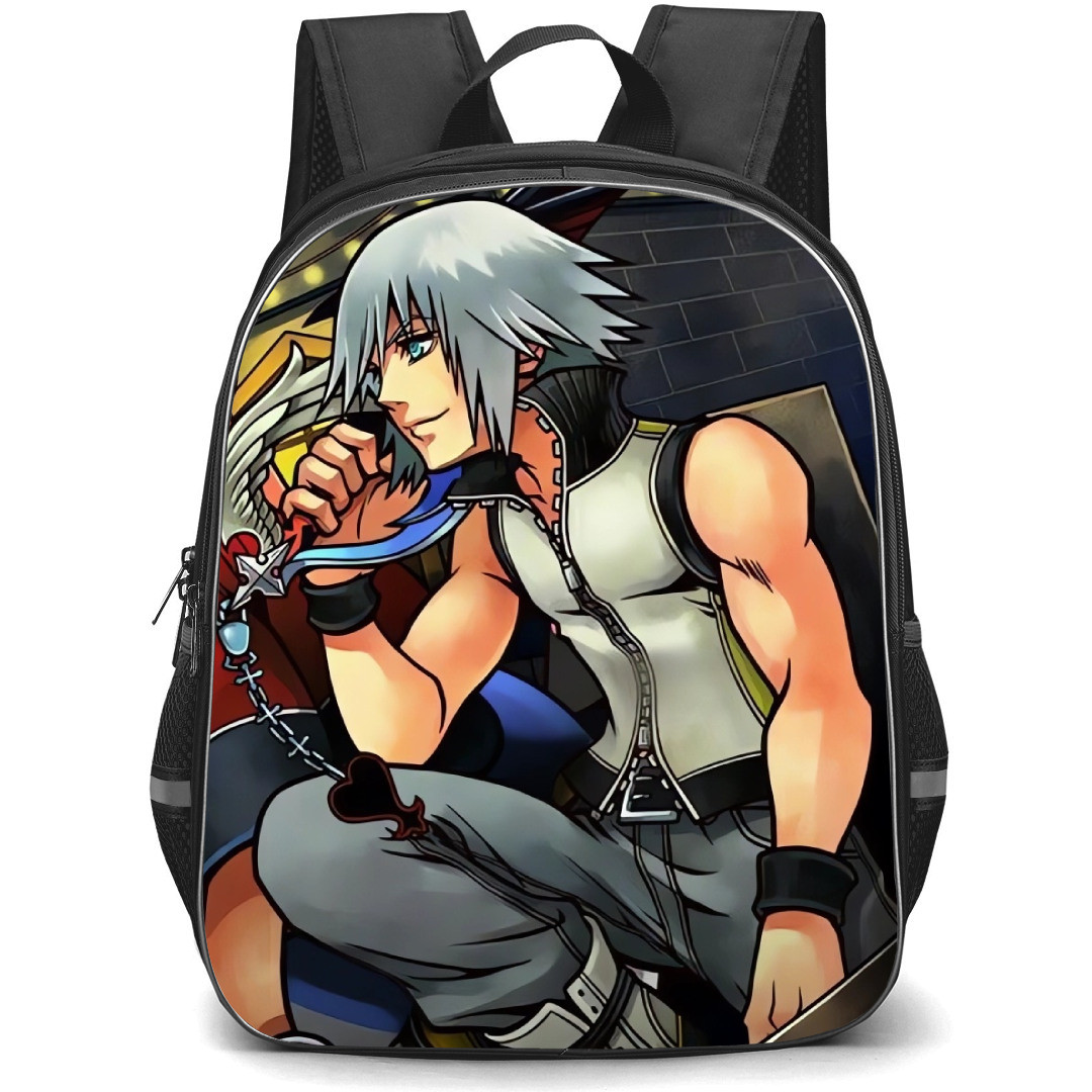 Kingdom Hearts Riku Backpack StudentPack - Riku Holding Weapon Side Portrait