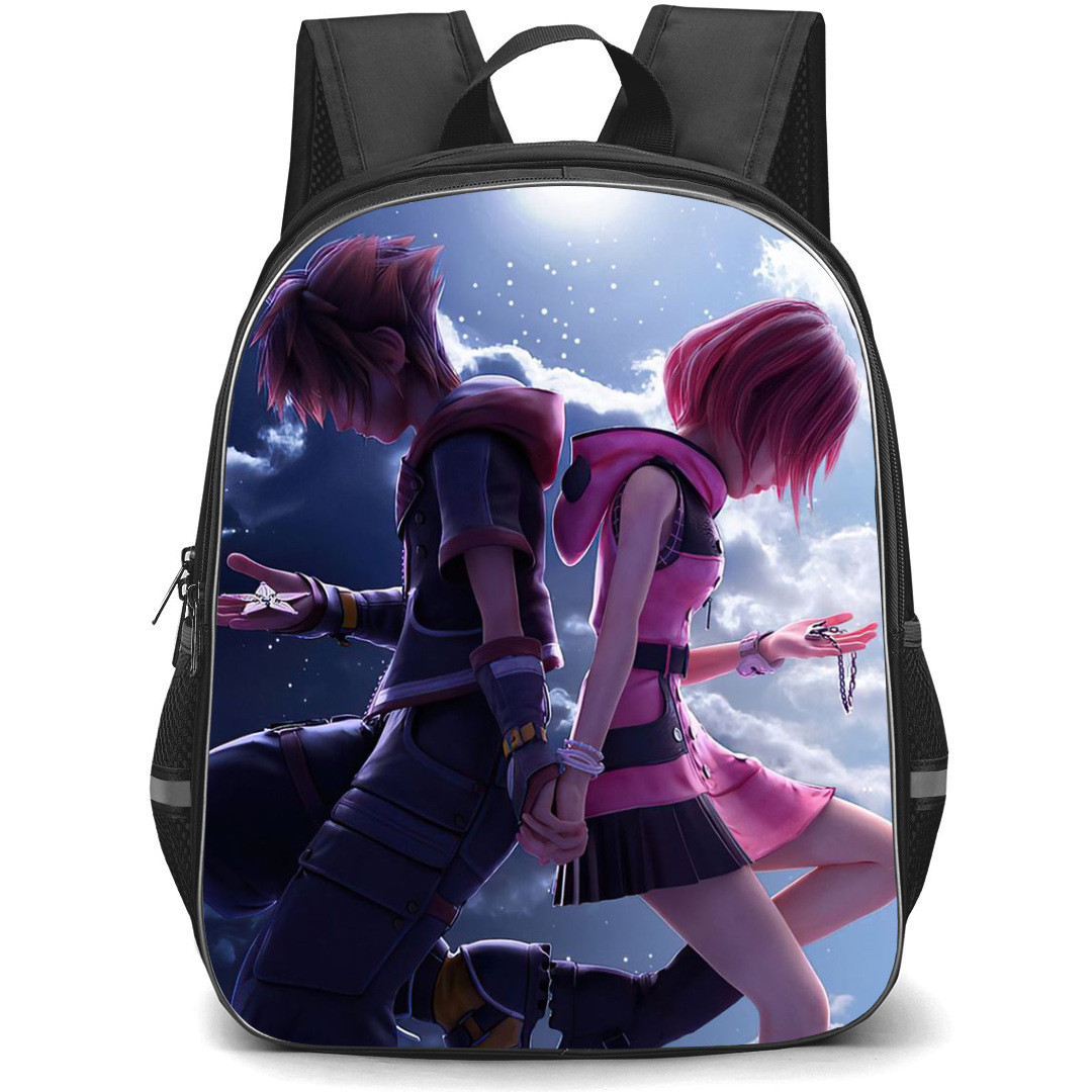 Kingdom Hearts Sora Backpack StudentPack - Sora & Kairi Holding Hands Back on Each Other