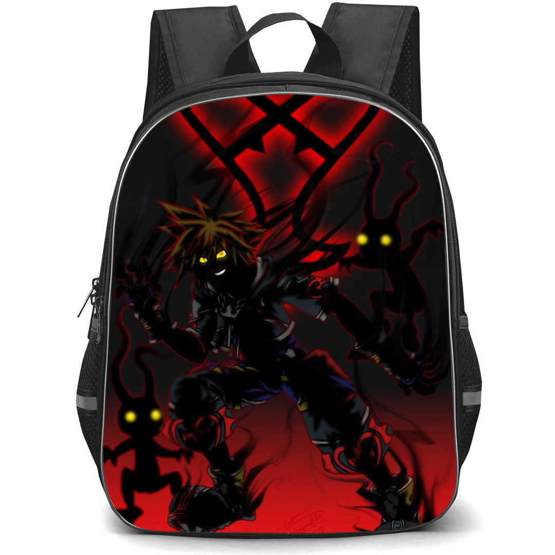 Kingdom Hearts Sora Backpack StudentPack - Sora Silhouette Yellow Glowing Eyes