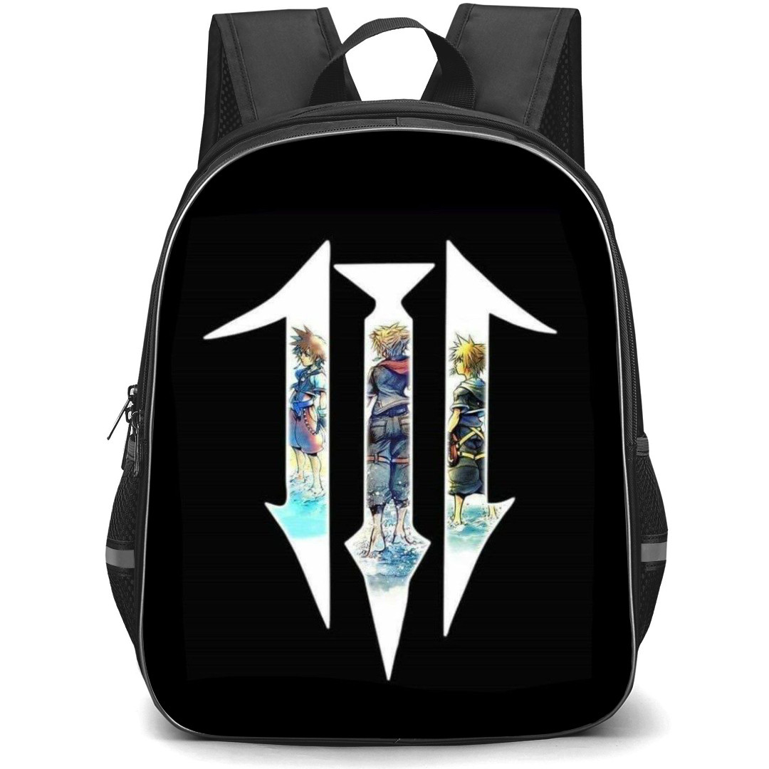 Kingdom Hearts Sora Backpack StudentPack - Sora With Logo Black Background