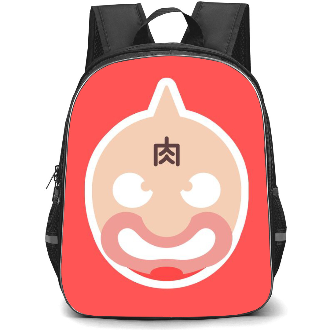 Kinikuman Backpack StudentPack - Kinikuman Avatar On Red Background Square Sticker