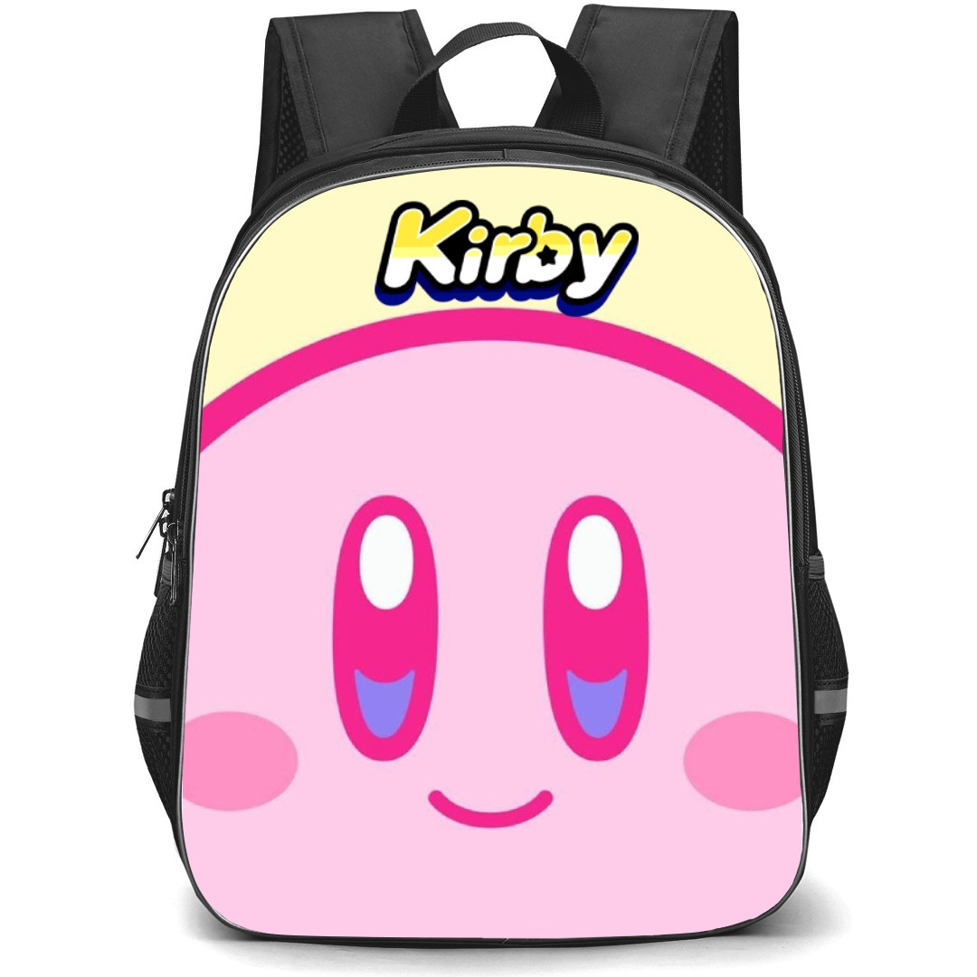 Kirby Backpack StudentPack - Kirby Avatar On Yellow Background