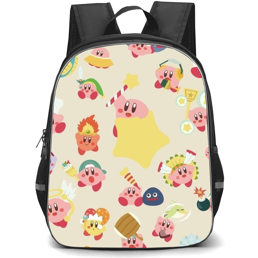 Kirby Backpack StudentPack - Kirby Forms Pattern Art