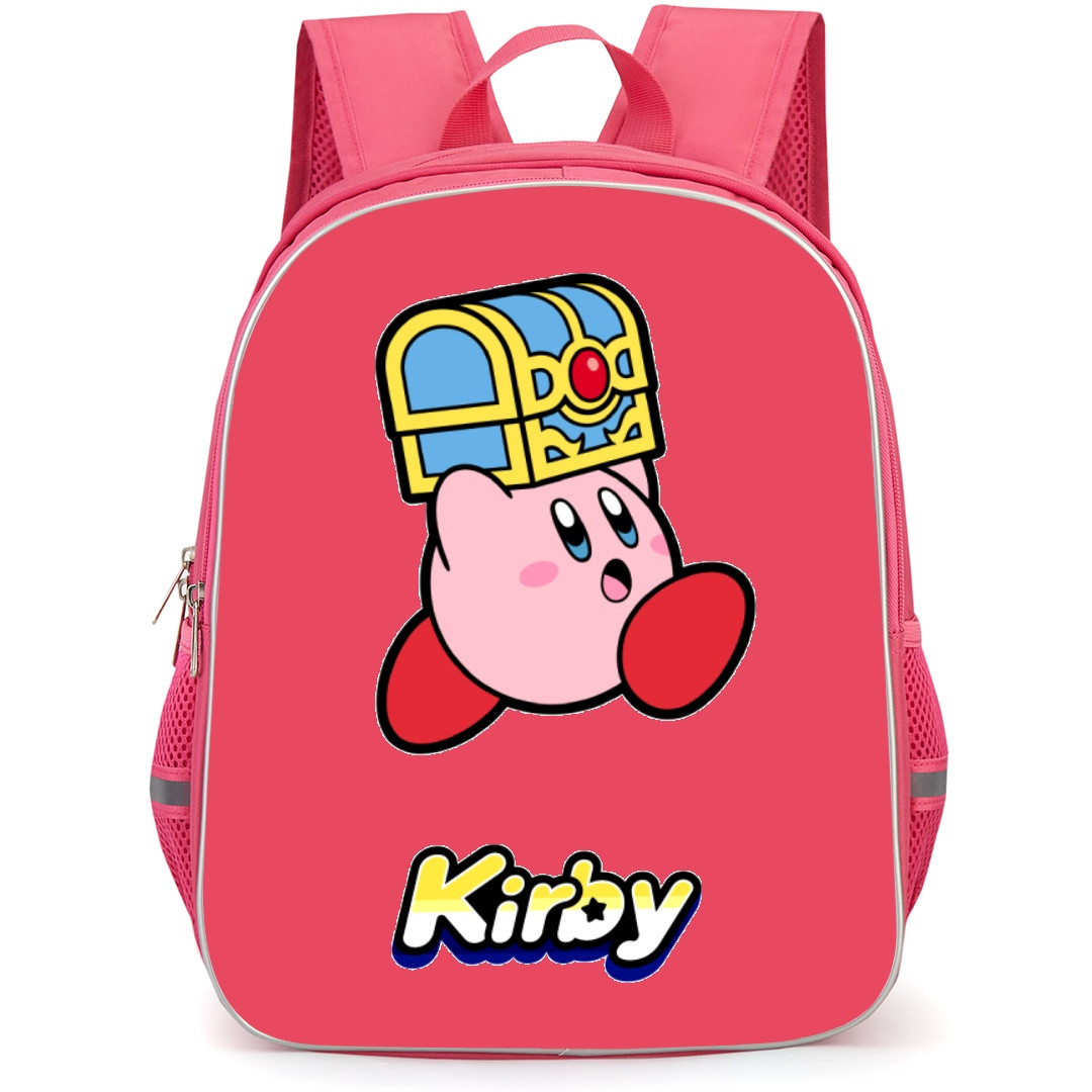 Kirby Backpack StudentPack - Kirby Holding Treasure Chest Sticker