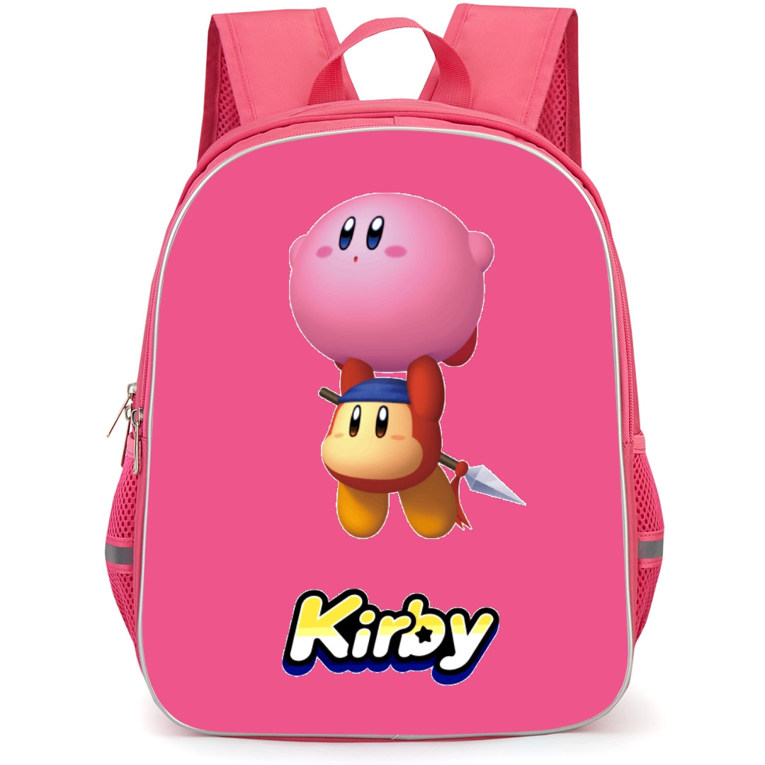 Kirby Backpack StudentPack - Kirby Bandana Waddle Dee Flying Buddies Sticker
