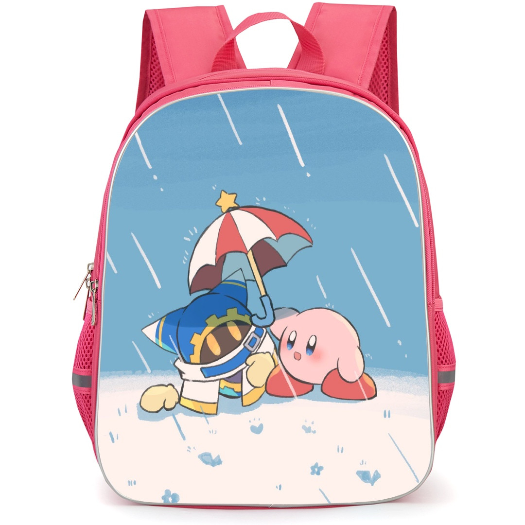 Kirby Backpack StudentPack - Kirby Magolor On A Rainy Day