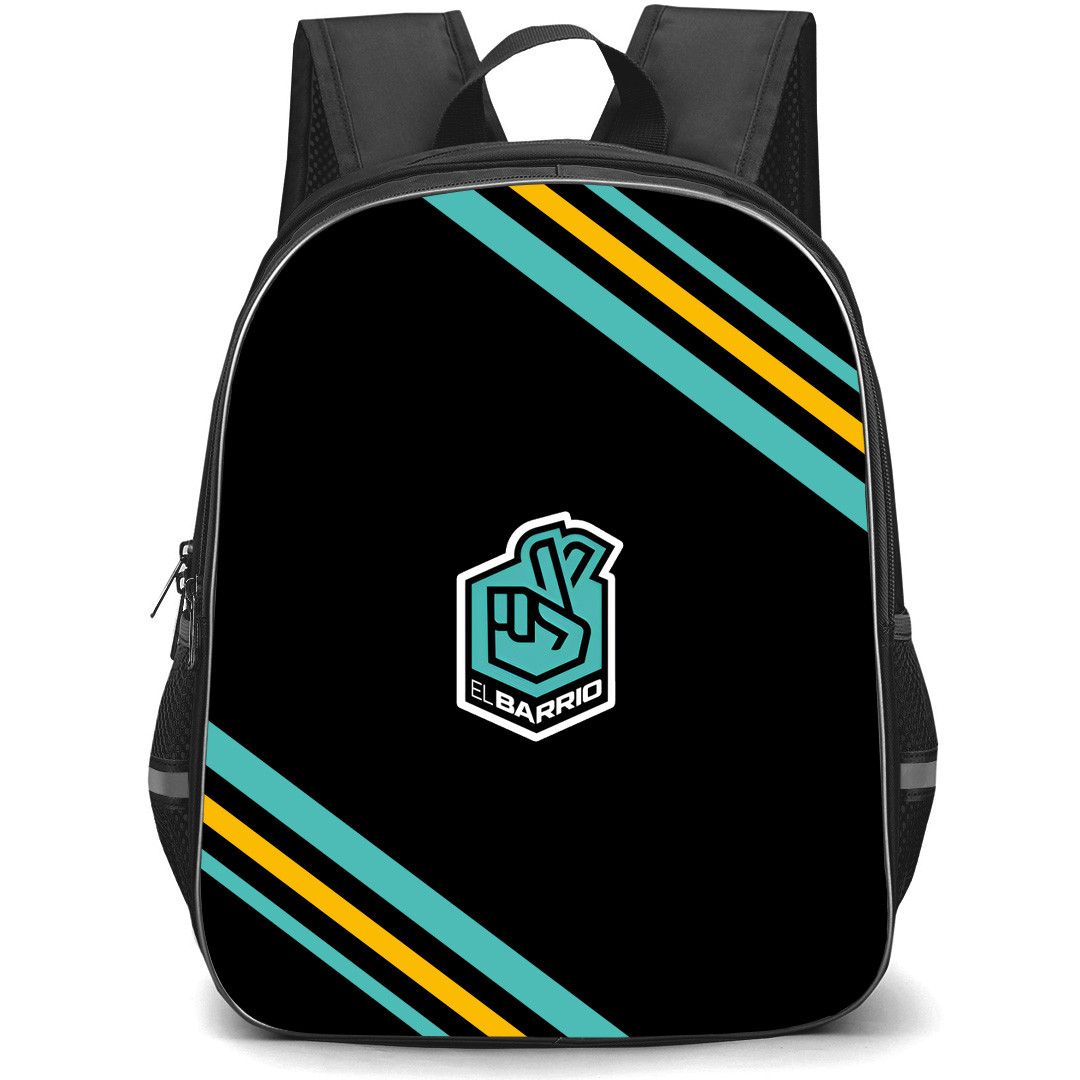 EL Barrio Backpack School Bag StudentPack - EL Barrio Large Logo With Stripe