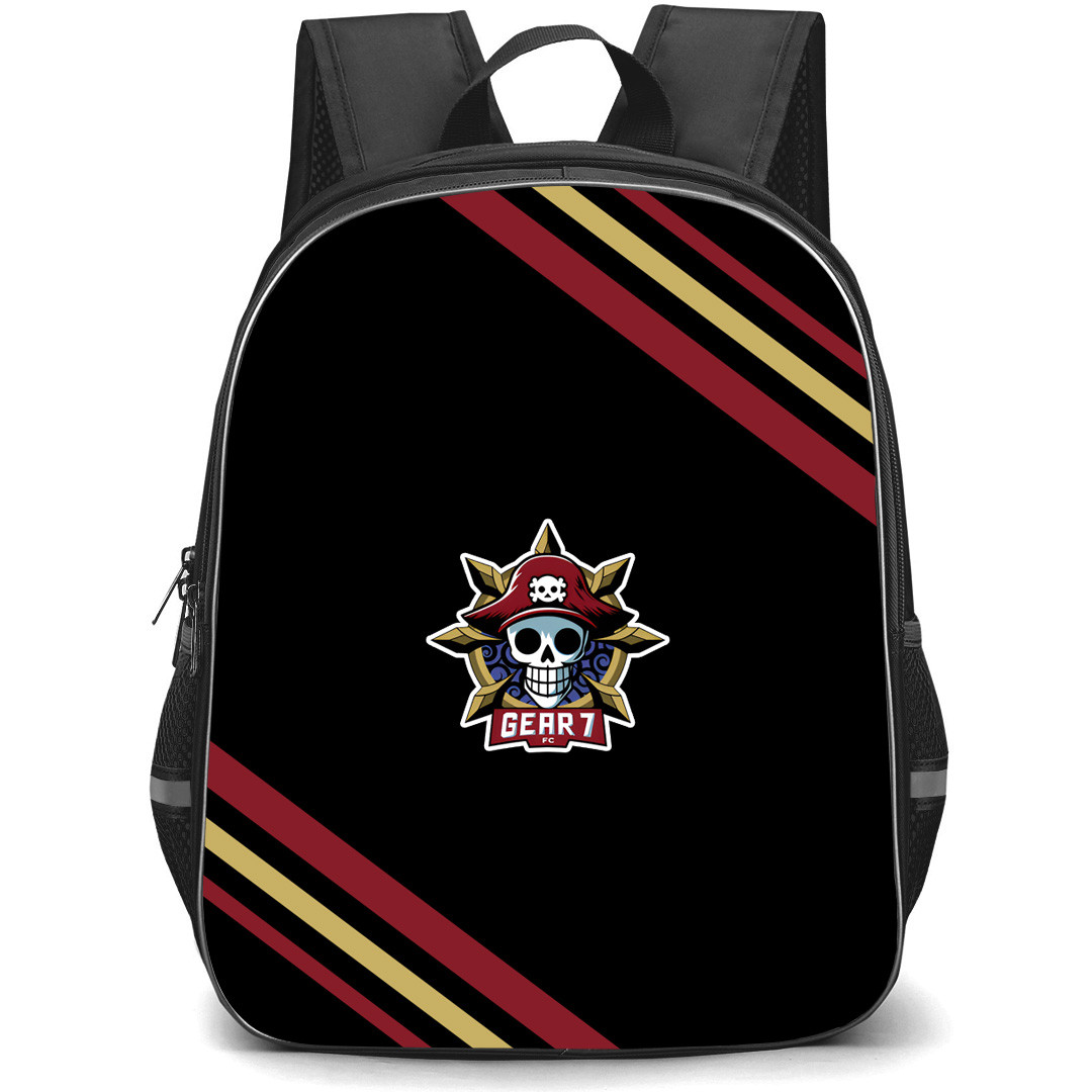 Gear 7 FC Backpack School Bag StudentPack - Gear 7 FC Large Logo With Stripe
