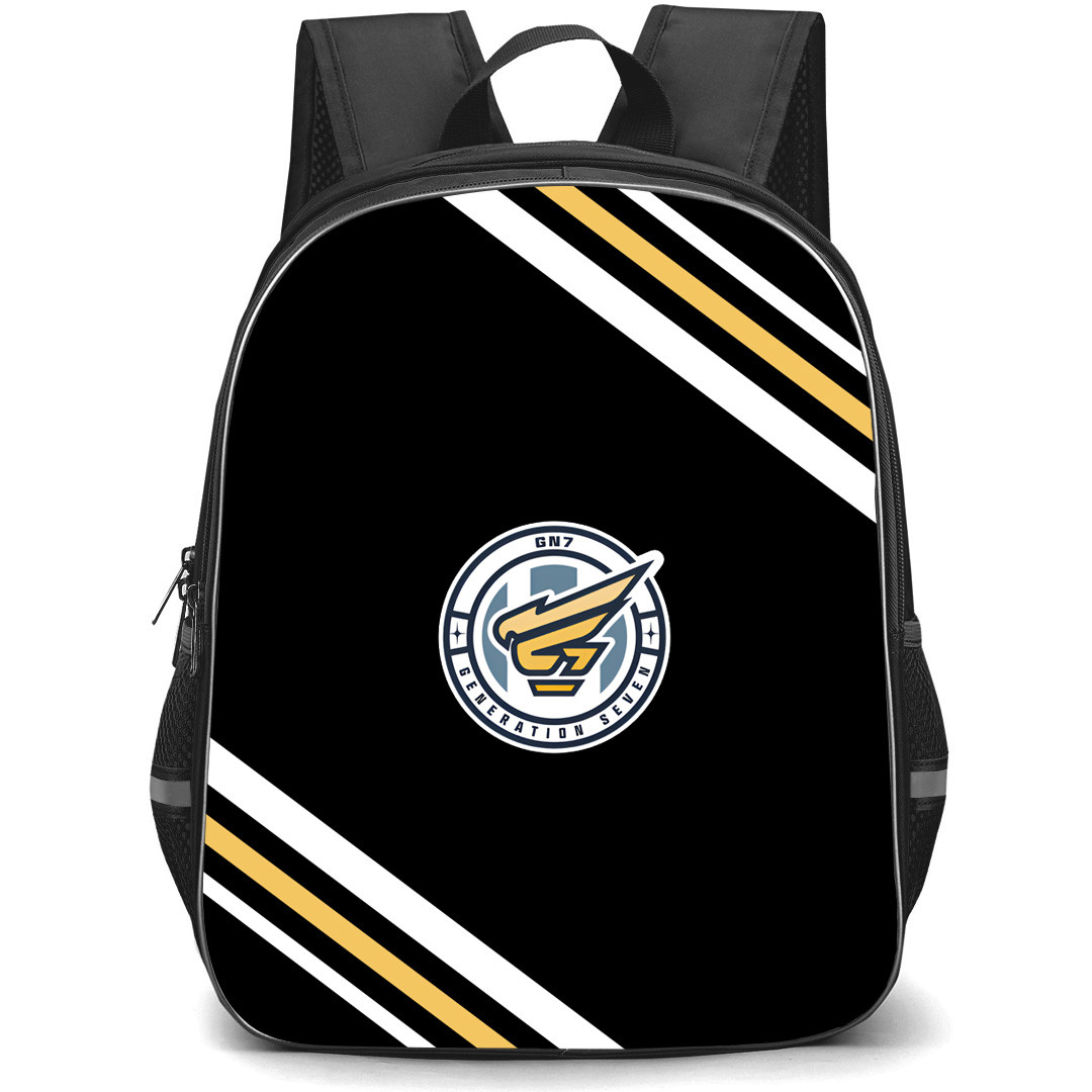 Generation Seven Backpack School Bag StudentPack - Generation Seven Large Logo With Stripe