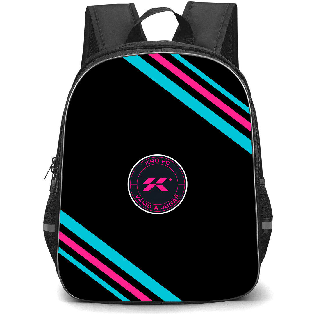KRU FC Backpack School Bag StudentPack - KRU FC Large Logo With Stripe