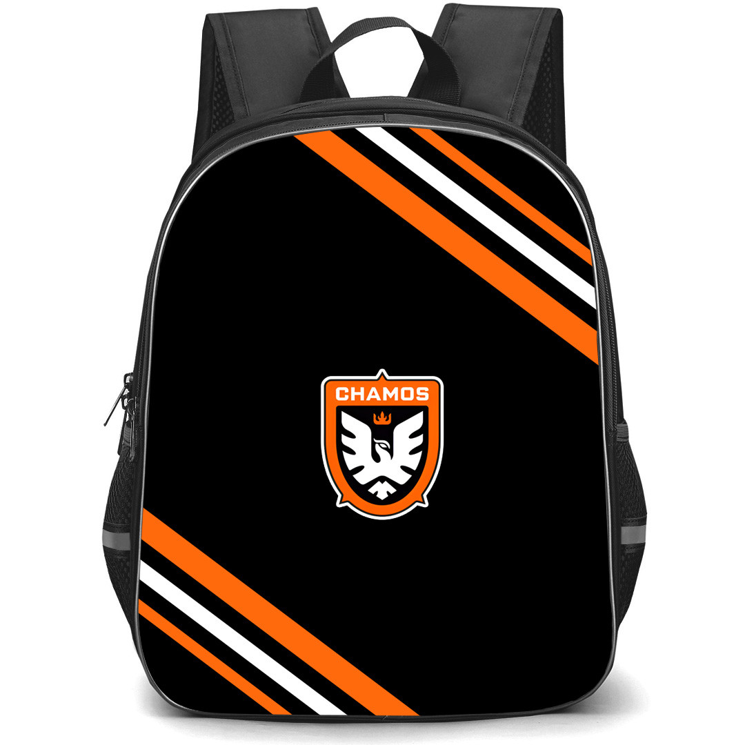 Los Chamos FC Backpack School Bag StudentPack - Los Chamos FC Large Logo With Stripe