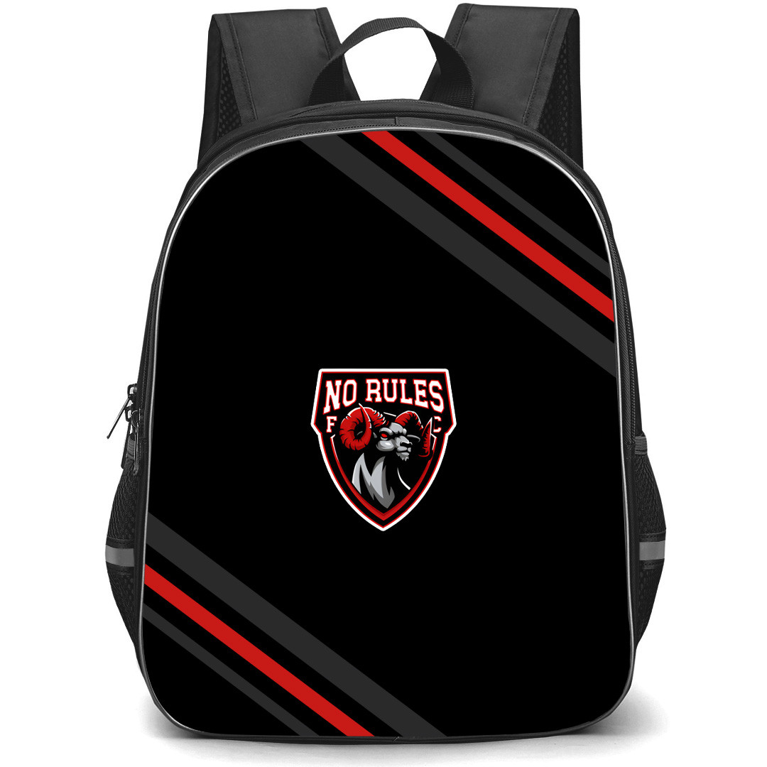 No Rules FC Backpack School Bag StudentPack - No Rules FC Large Logo With Stripe