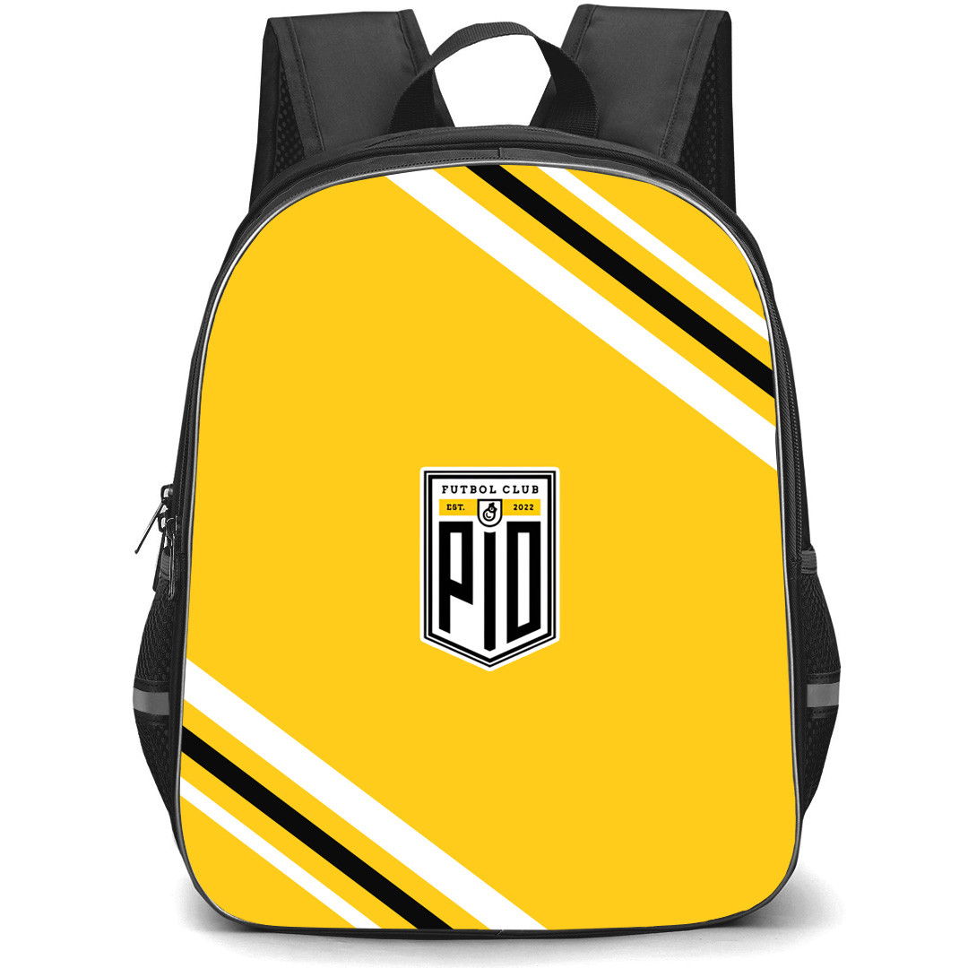 PIO FC Backpack School Bag StudentPack - PIO FC Large Logo With Stripe