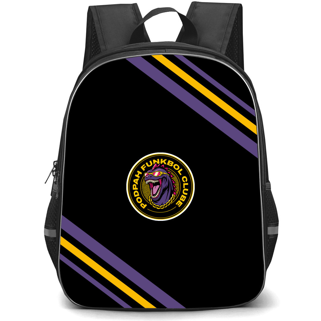 Podpah Funkbol Clube Backpack School Bag StudentPack - Podpah Funkbol Clube Large Logo With Stripe