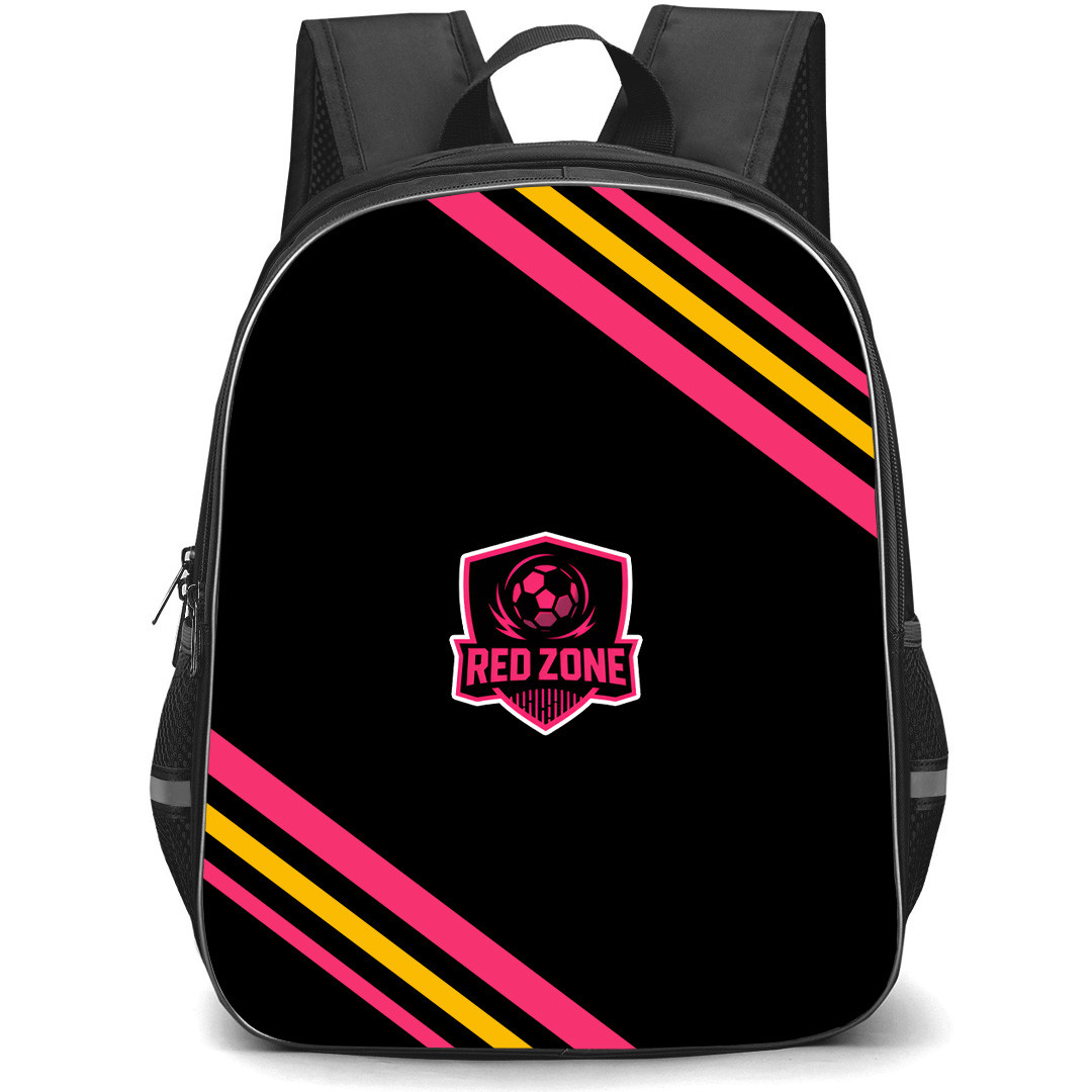 Red Zone Backpack School Bag StudentPack - Red Zone Large Logo With Stripe