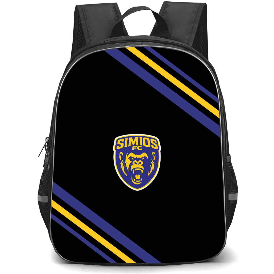Simios FC Backpack School Bag StudentPack - Simios FC Large Logo With Stripe