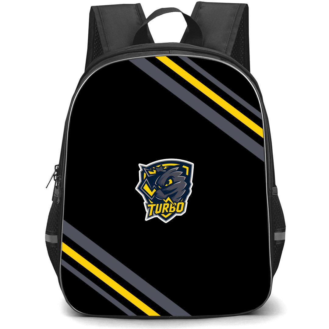 Turbo Backpack School Bag StudentPack - Turbo Large Logo With Stripe