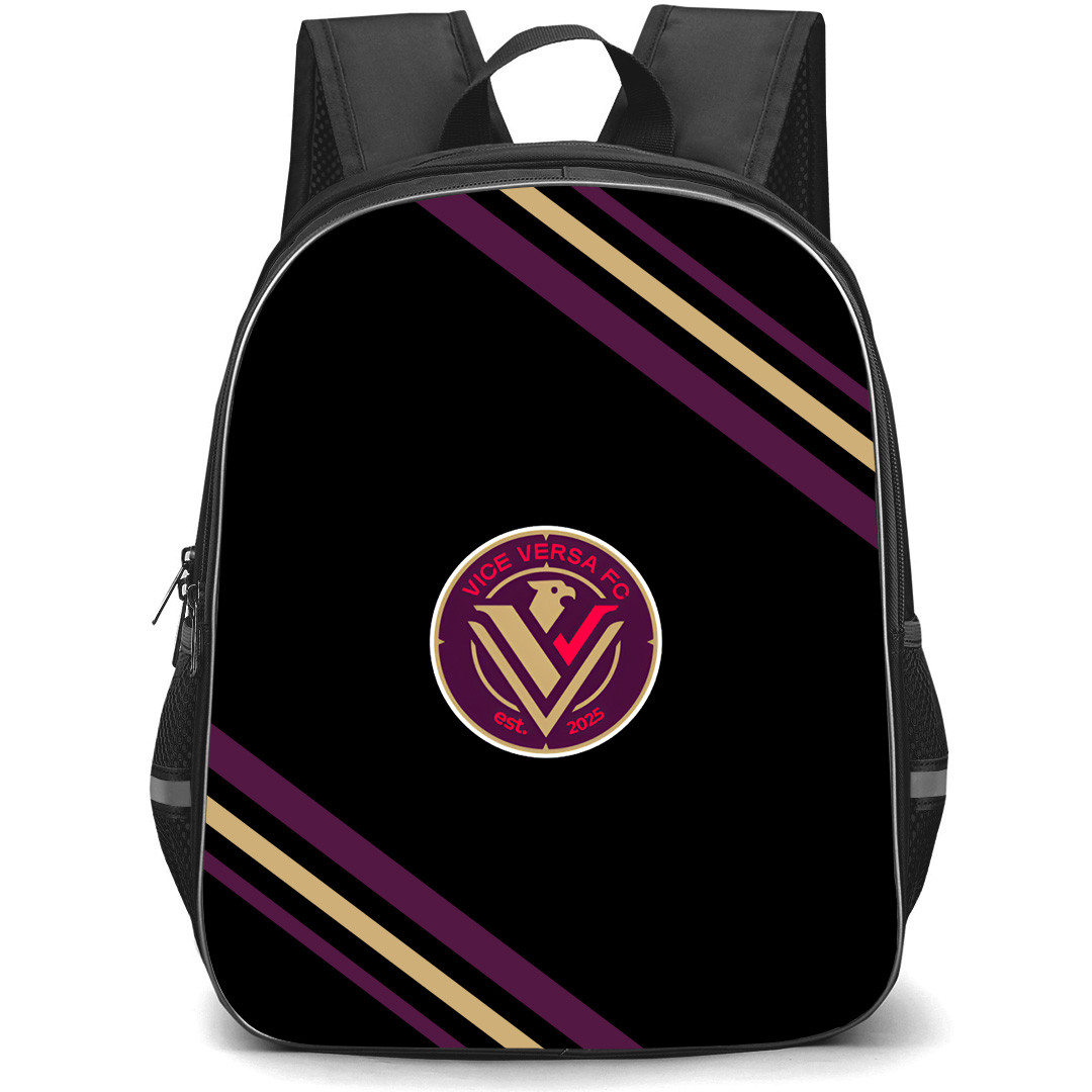 Vice Versa FC Backpack School Bag StudentPack - Vice Versa FC Large Logo With Stripe