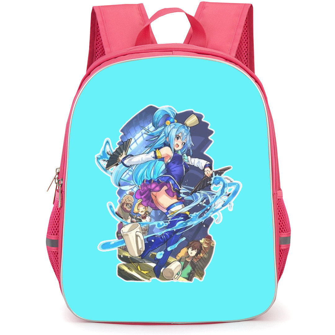 KonoSuba Aqua Backpack StudentPack - Aqua Sticker Art
