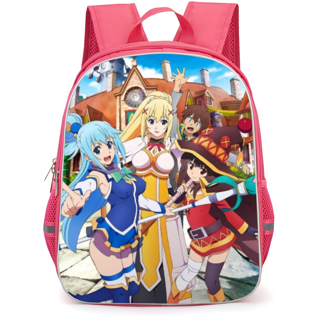 KonoSuba Backpack StudentPack - Characters Chapel Background Portrait