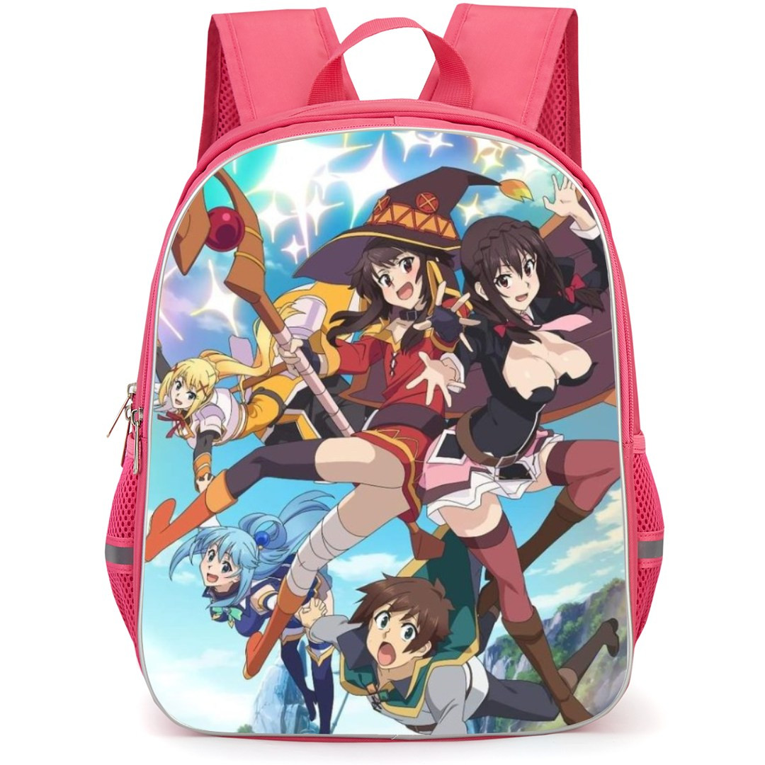 KonoSuba Backpack StudentPack - Characters Fly Around Lake