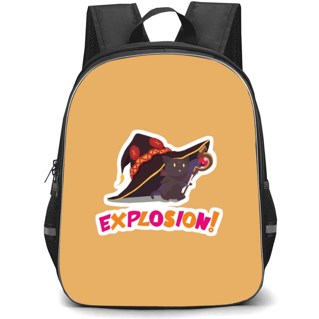 KonoSuba Chomusuke Backpack StudentPack - Chomusuke Explosion Sticker Art