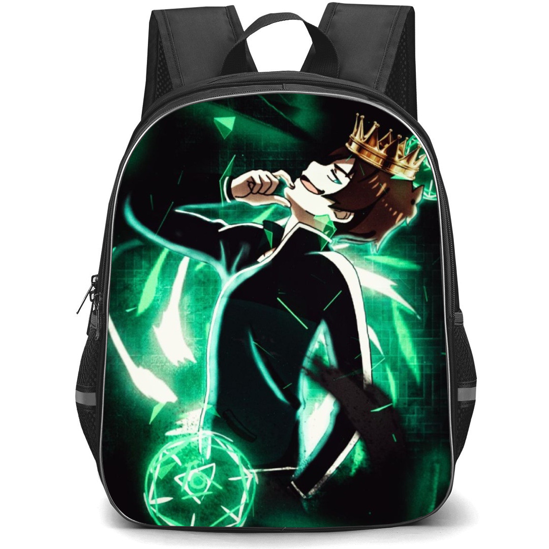 KonoSuba Kazuma Sato Backpack StudentPack - Kazuma Sato Green Lights Illustration