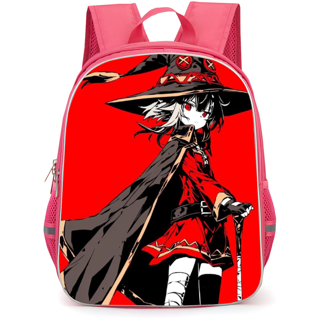 KonoSuba Megumin Backpack StudentPack - Megumin Red Pop Art Portrait