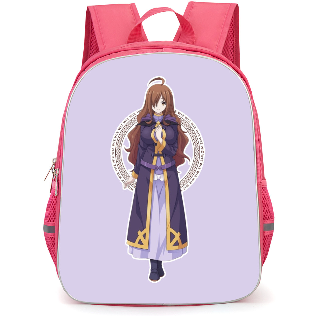 KonoSuba Wiz Backpack StudentPack - Wiz Red Circle Minimalist Illustration