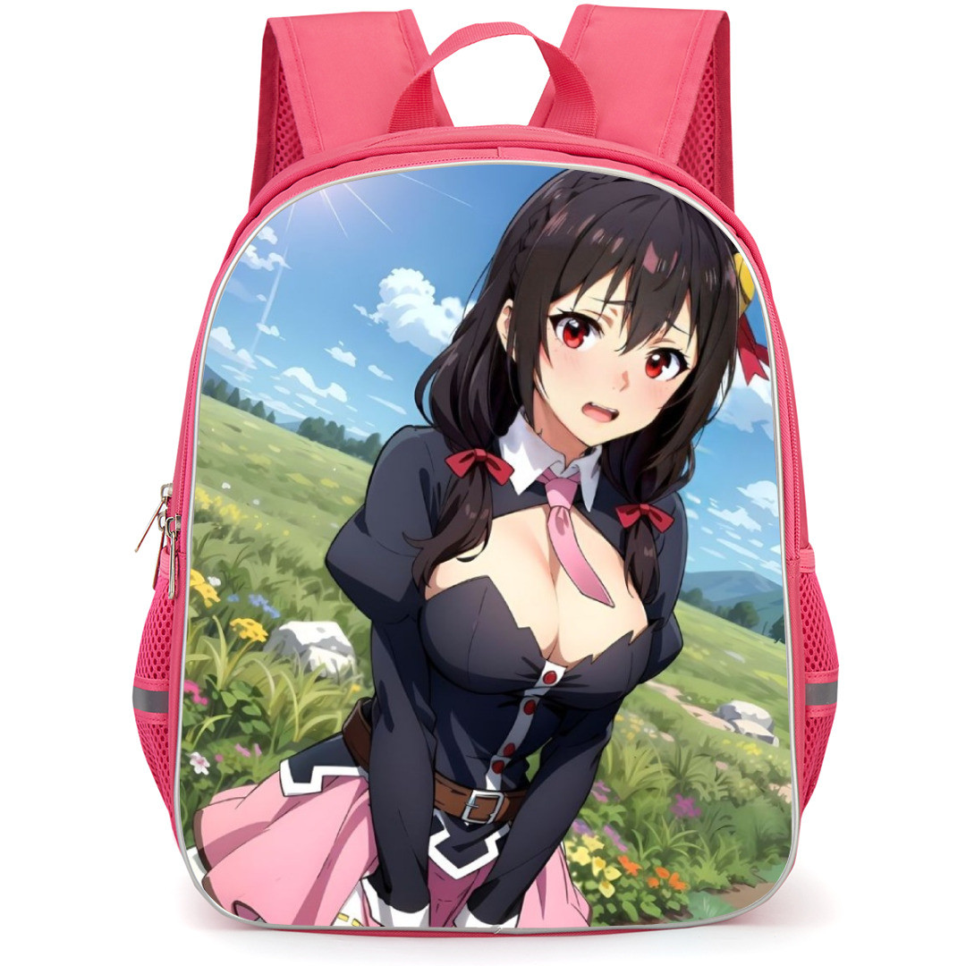 KonoSuba Yunyun Backpack StudentPack - Yunyun Garden Background Potrait