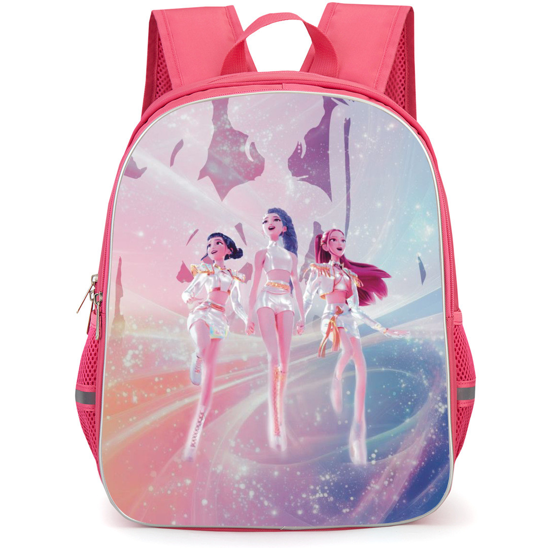 K-Pop Demon Hunters Backpack StudentPack - Character Cartoon Art Pink Huntrix