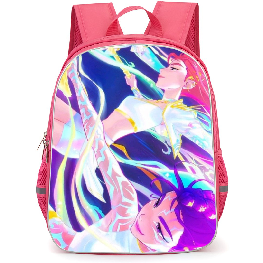 K-Pop Demon Hunters Backpack StudentPack - Character Illustration Cartoon Art White Huntrix