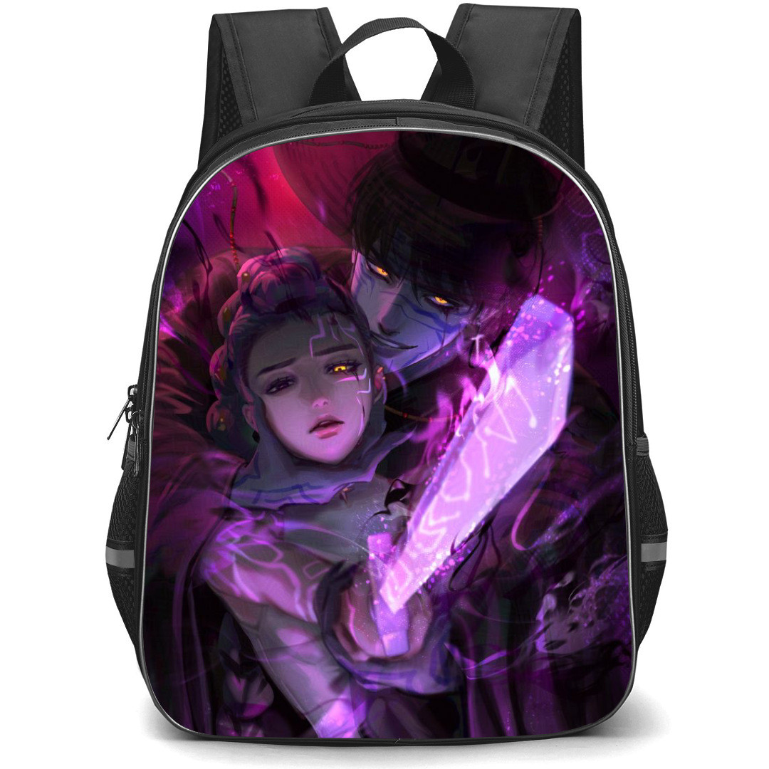 K-Pop Demon Hunters Backpack StudentPack - Character Illustration Art Jinu Rumi Sword