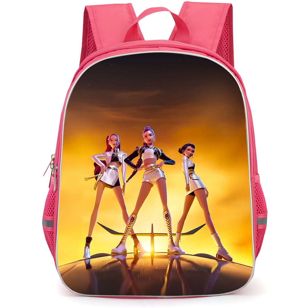 Kpop Demon Hunters Backpack School Bag StudentPack - Kpop Demon Hunters Golden Poster
