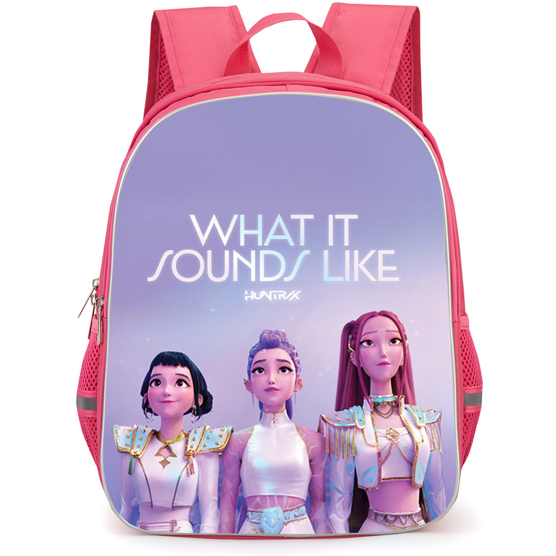 Kpop Demon Hunters Backpack School Bag StudentPack - Kpop Demon Hunters What It Sounds Like Poster